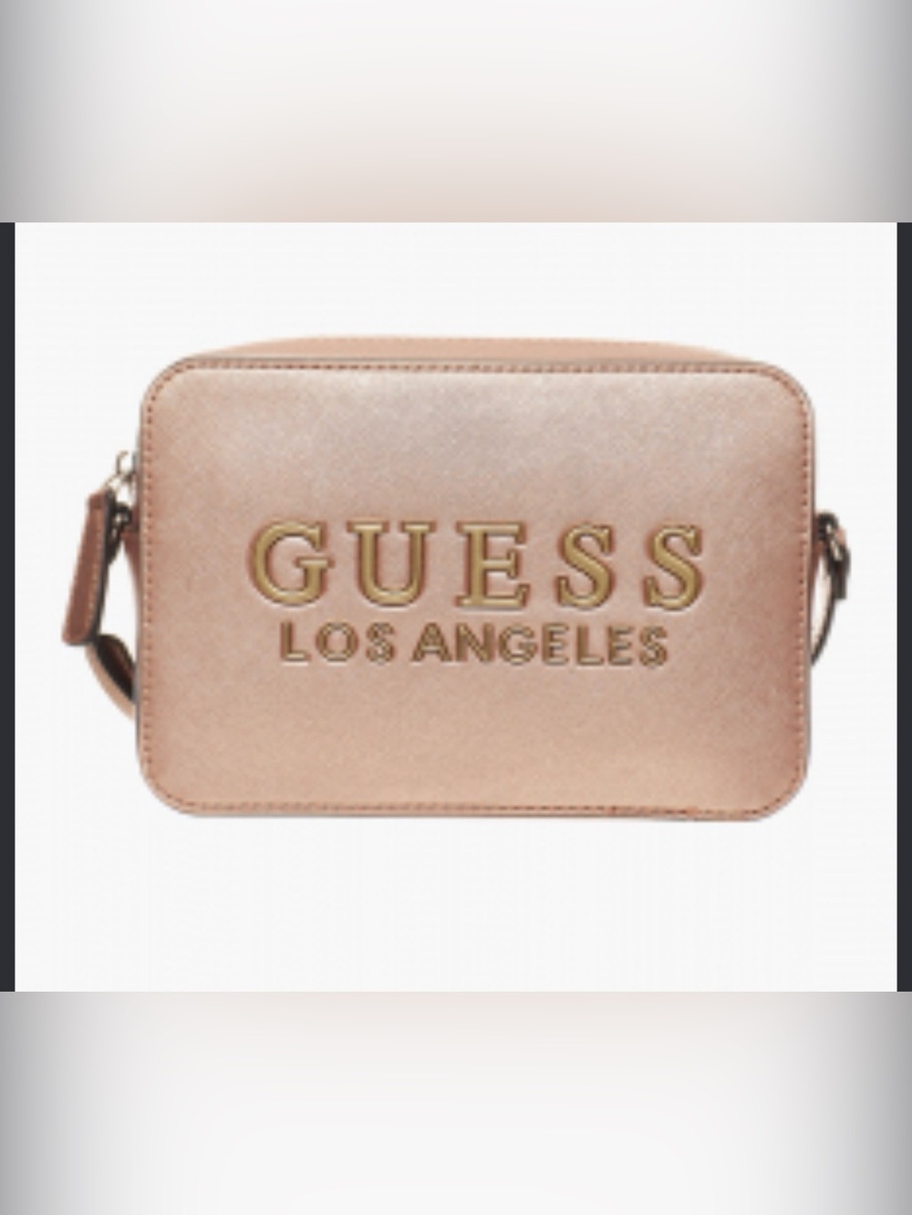 GUESS Rodney Camera Crossbody Bag Rose Hold NWT